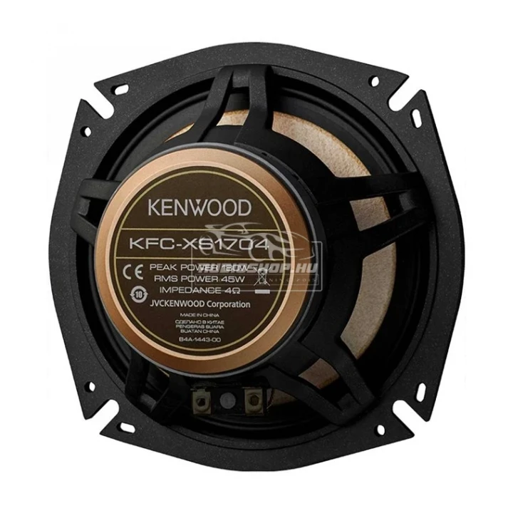Kenwood KFC-XS1704 - mélyközépsugárzó, hátoldali kép
