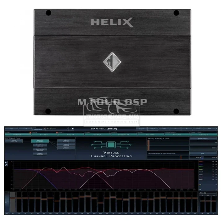 Helix M FOUR DSP, 4 csatornás hangprocesszor és erősítő 