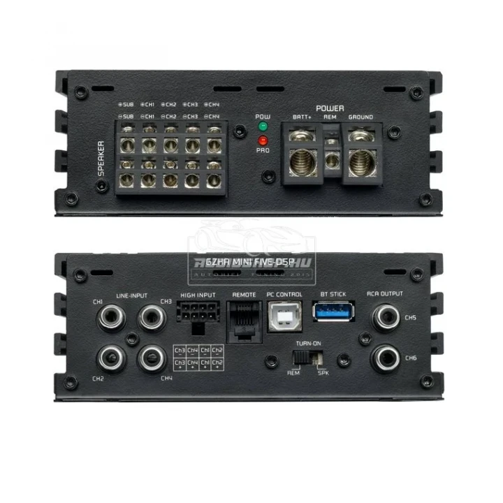 Ground Zero GZHA MINI FIVE-DSP A2DP, DSP és 5 csatornás erősítő