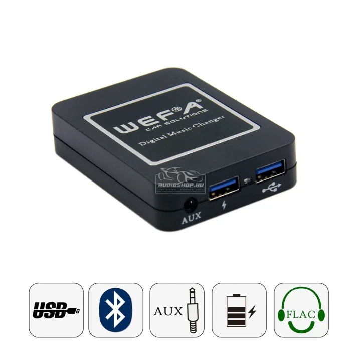 Wefa WF-606 Bluetooth, MP3, USB, AUX illesztő, Honda, 2.4