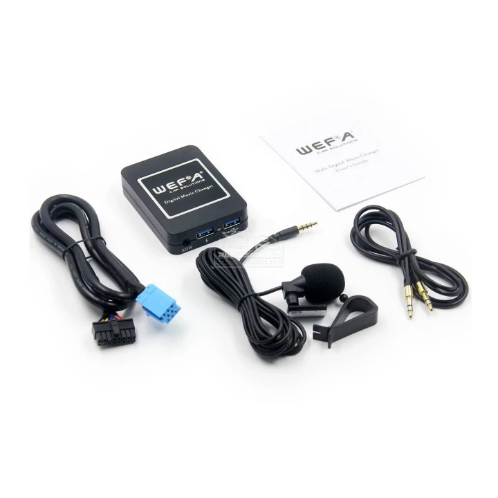 Wefa WF-606 Bluetooth, MP3, USB, AUX illesztő Renault Mini ISO