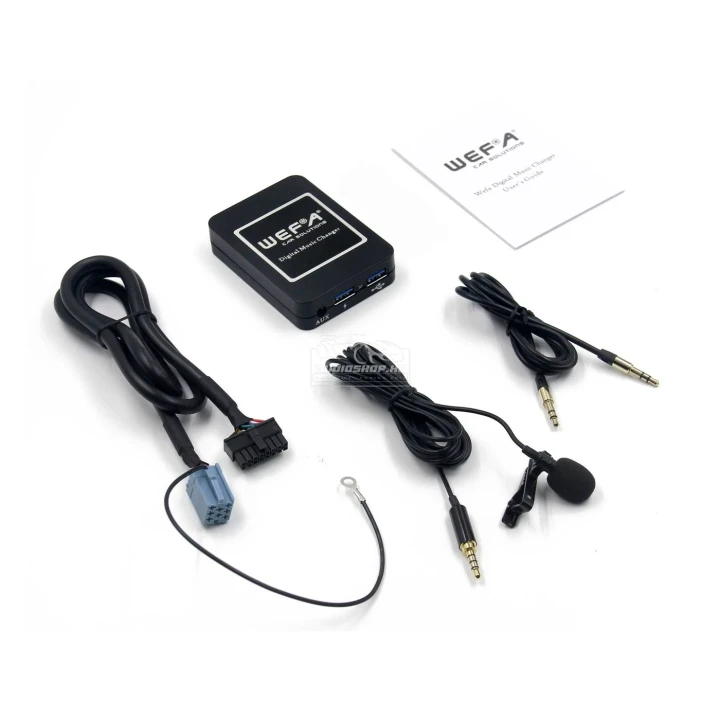 Wefa WF-606 Bluetooth, MP3, USB, AUX illesztő Volkswagen Mini ISO