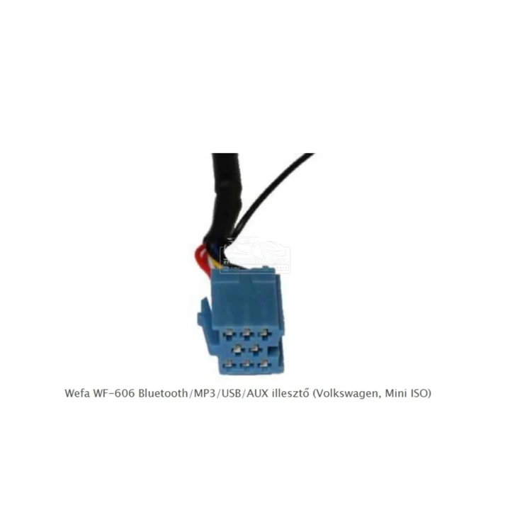 Wefa WF-606 Bluetooth, MP3, USB, AUX illesztő Volkswagen Mini ISO