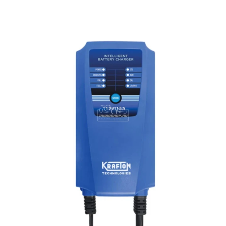 Krafton 12V /15A automata akkumulátor töltő
