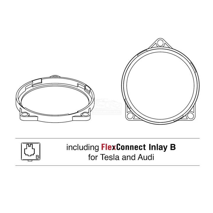 Helix Compose Tesla hangszóró beépítő keret, 100mm, CFMK100 TES.1