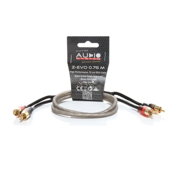 Audio System Z-EVO 0,75M RCA kábel, 0, 75 méter