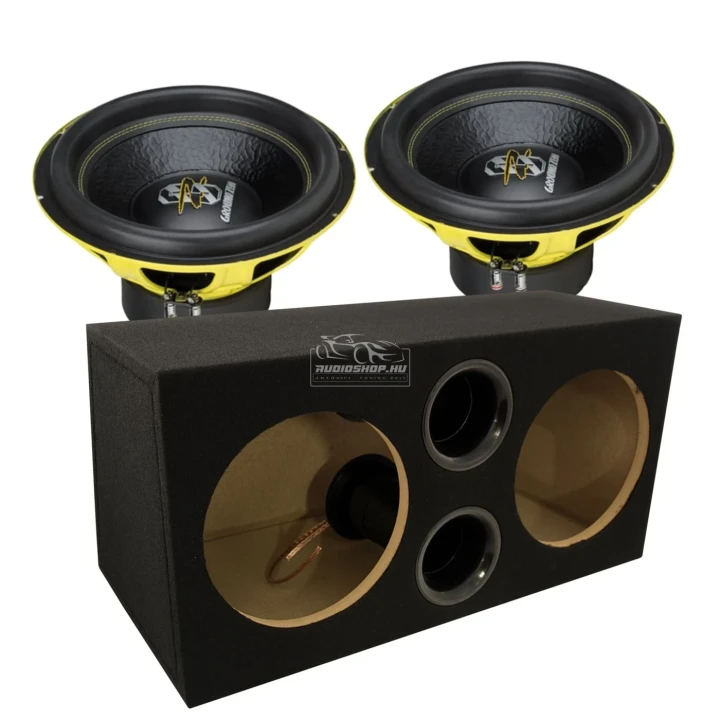 GROUND ZERO GZIW 2.12SPL 2000WSPL Dupla Bass-Reflex mélyláda