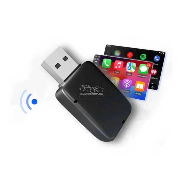 ApplePie vezeték nélküli Apple CarPlay és Android Auto adapter