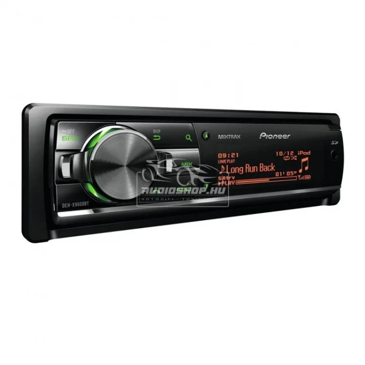 PIONEER DEH-X9600BT USB, SD, Bluetooth rádió, BT / MP3 / SD / USB / AUX bemenettel, iPod / iPhone kompatibilitásl