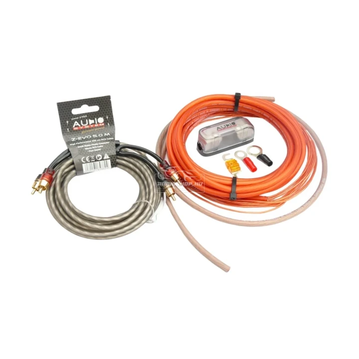 PCSC10 Audio System kábelszett 10mm2 RCA kábellel
