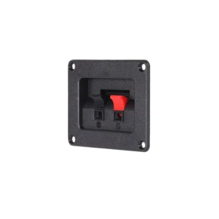 Hangfal csatlakozó, beépíthető 2 pólusú, 80 x 65 mm