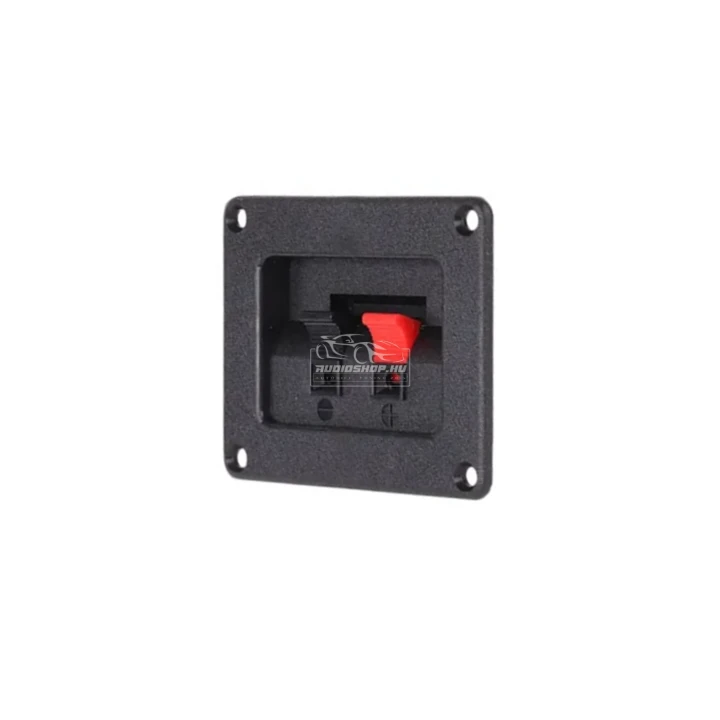 Hangfal csatlakozó, beépíthető 2 pólusú, 80 x 65 mm