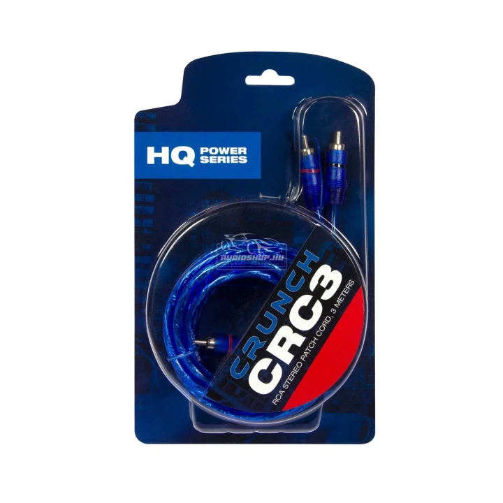 Crunch CRC1 3m sztereó RCA kábel remote szállal.