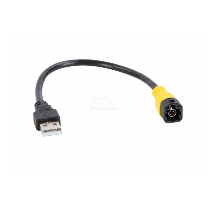 Volkswagen USB OEM csatlakozó megtartó adapter LVDS sárga USB-A járművek 44-1324-006