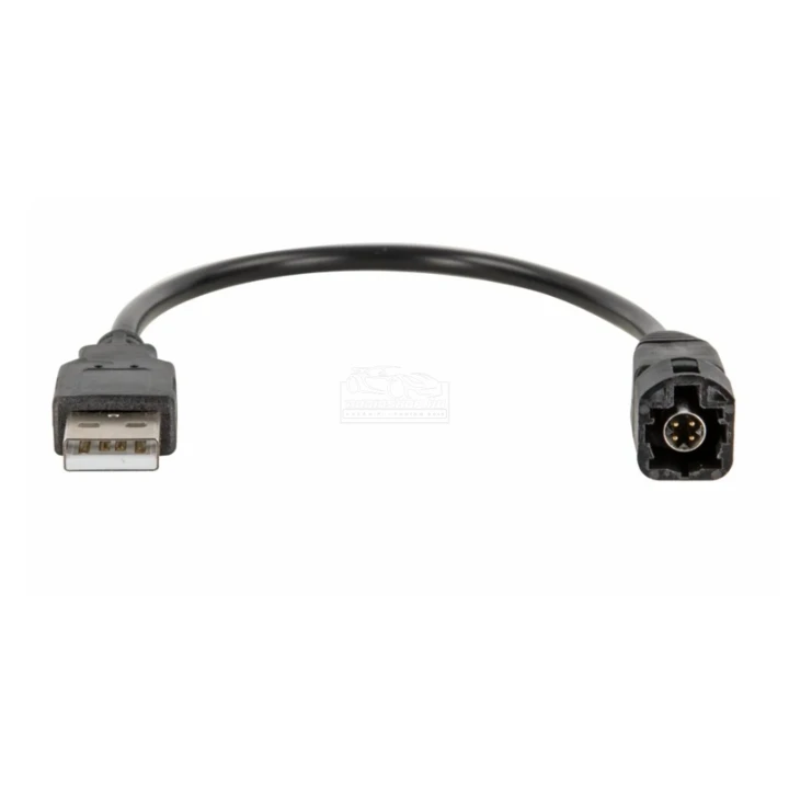 Volkswagen USB OEM csatlakozó megtartó adapter LVDS fekete USB-A VW járművek 44-1324-005