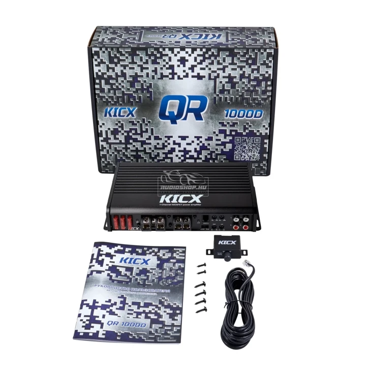Kicx QR1000D tartozékok és csomagolás