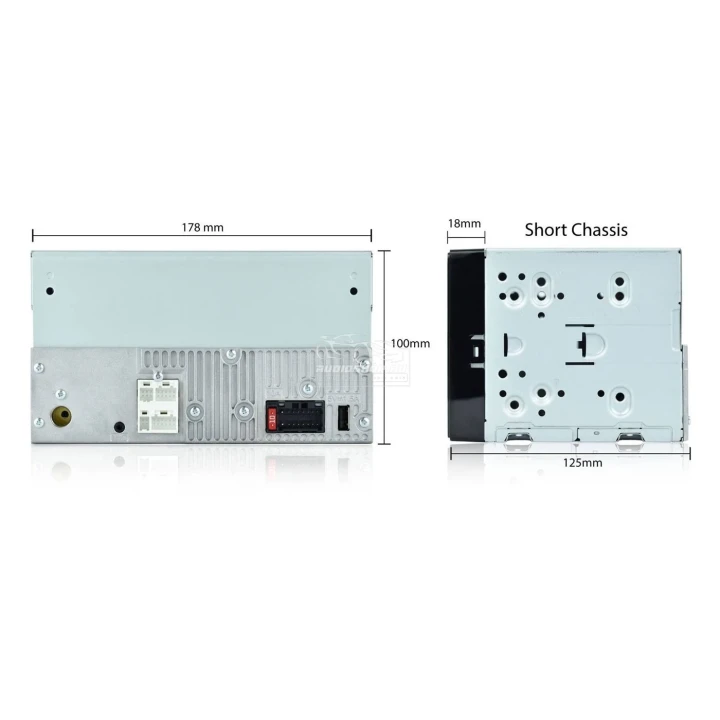 Pioneer SPH-DA150BT méretek