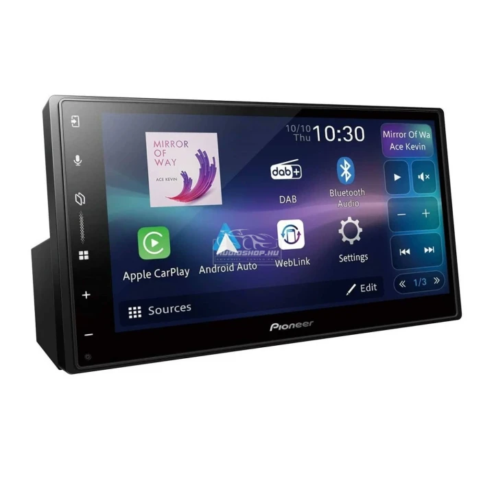 Pioneer SPH-DA77DAB 2 DIN Fejegység, Apple CarPlay WiFi, Android Auto WiFi