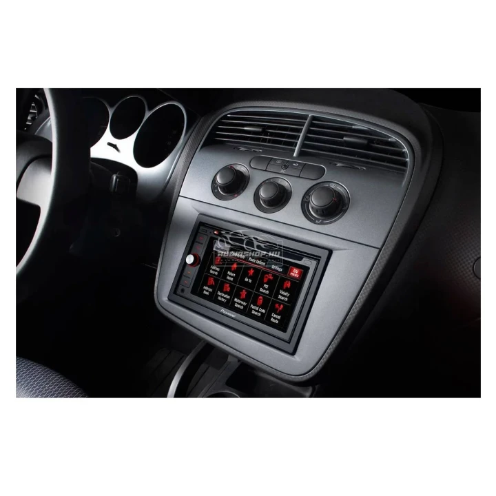 Seat Altea, Toledo 2 DIN autórádió beszerelő keret, Antracit, 281328-04
