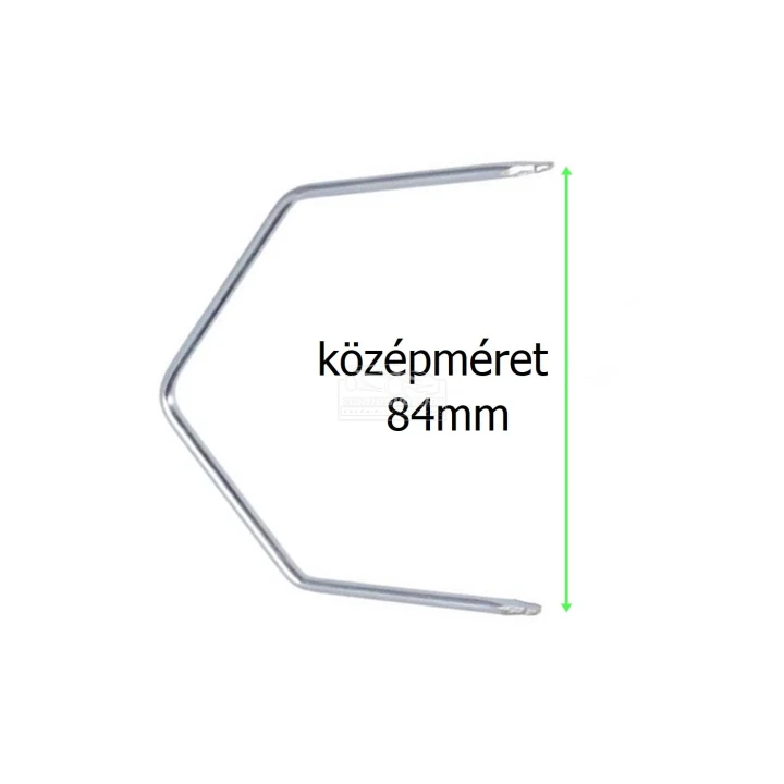 Opel 2DIN autórádió kiszedő villa, méretek KLUCZ-65.238