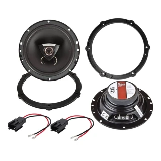 Citroen Peugeot KICX DC 652MR koax hangszóró szett, beépítő keret 165 mm-es kerettel,