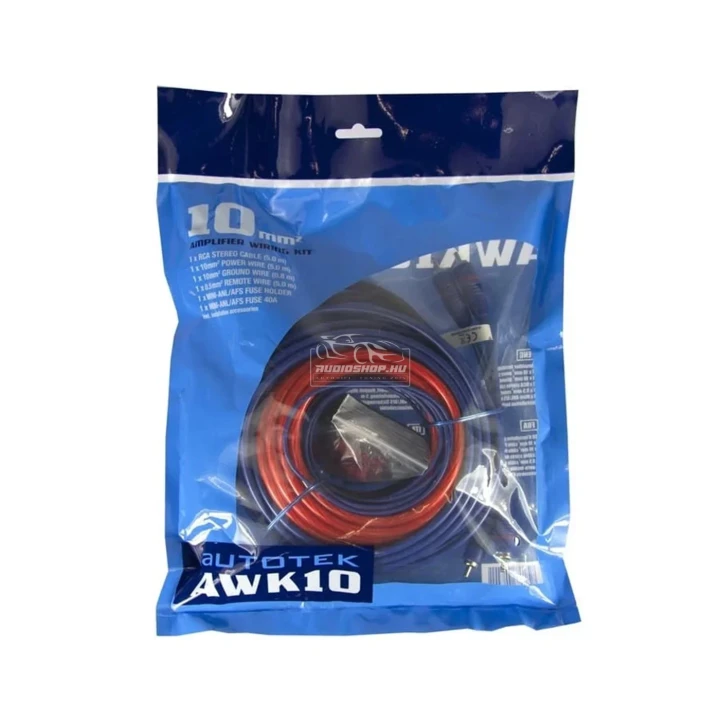 Autotek AWK10KIT 10mm² 2 csatornás kábelszett