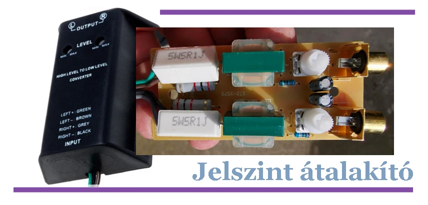 Jelszint átalakító  Audioshop.hu